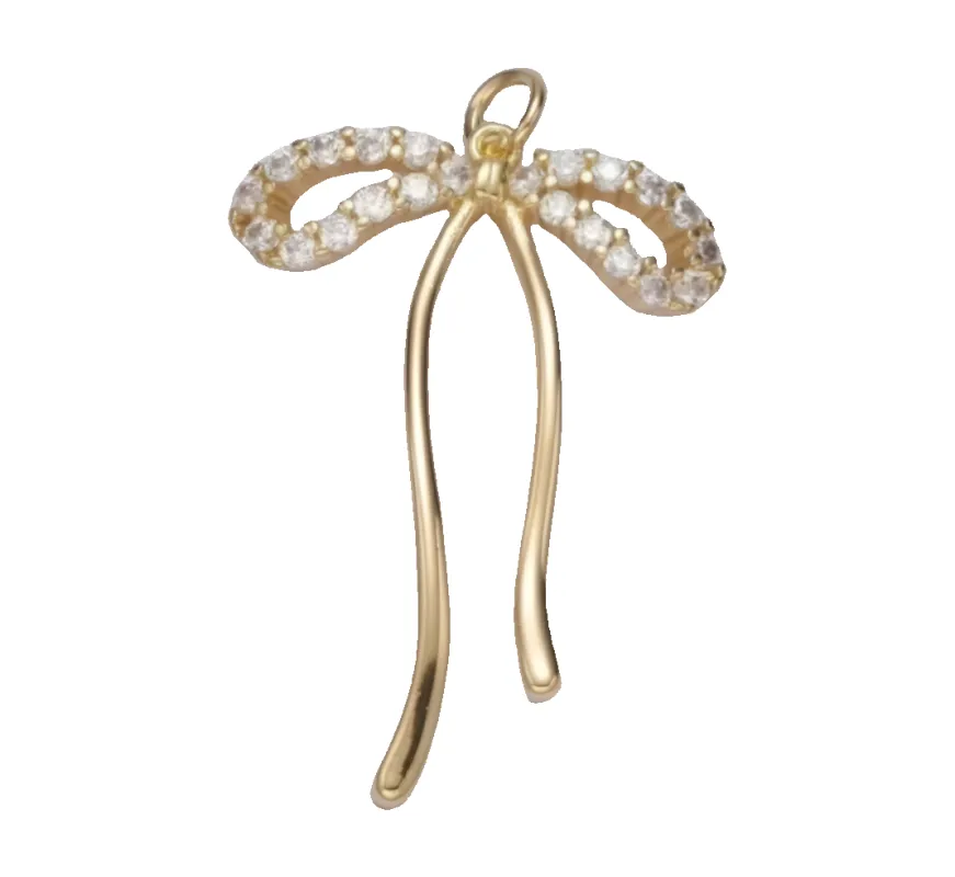 Sparkle Bow Charm sold by Get Lucky Charmed