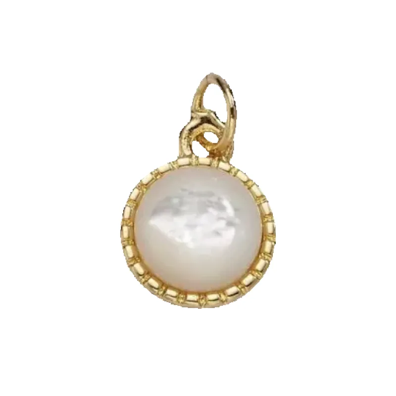 Pearl Stud Charm sold by Get Lucky Charmed