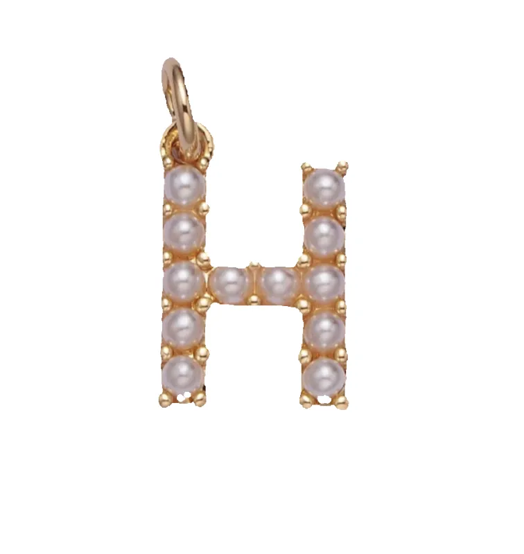 Pearl H initial sold by Get Lucky Charmed