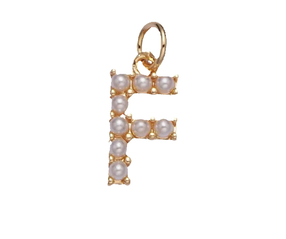 Pearl F Initial sold by Get Lucky Charmed