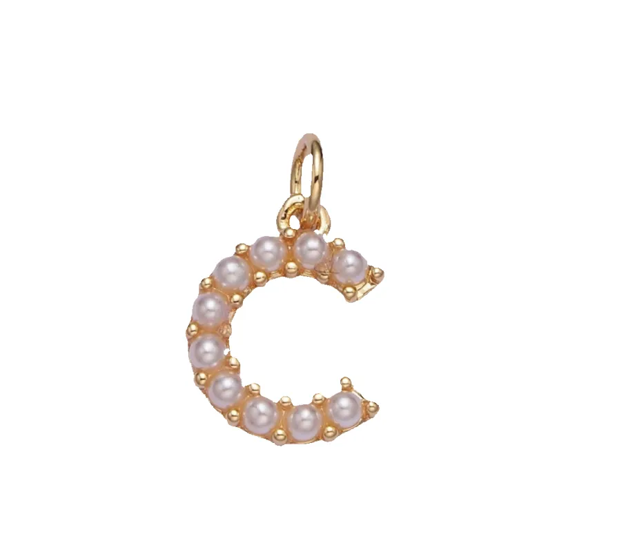 Pearl C initial sold by Get Lucky Charmed