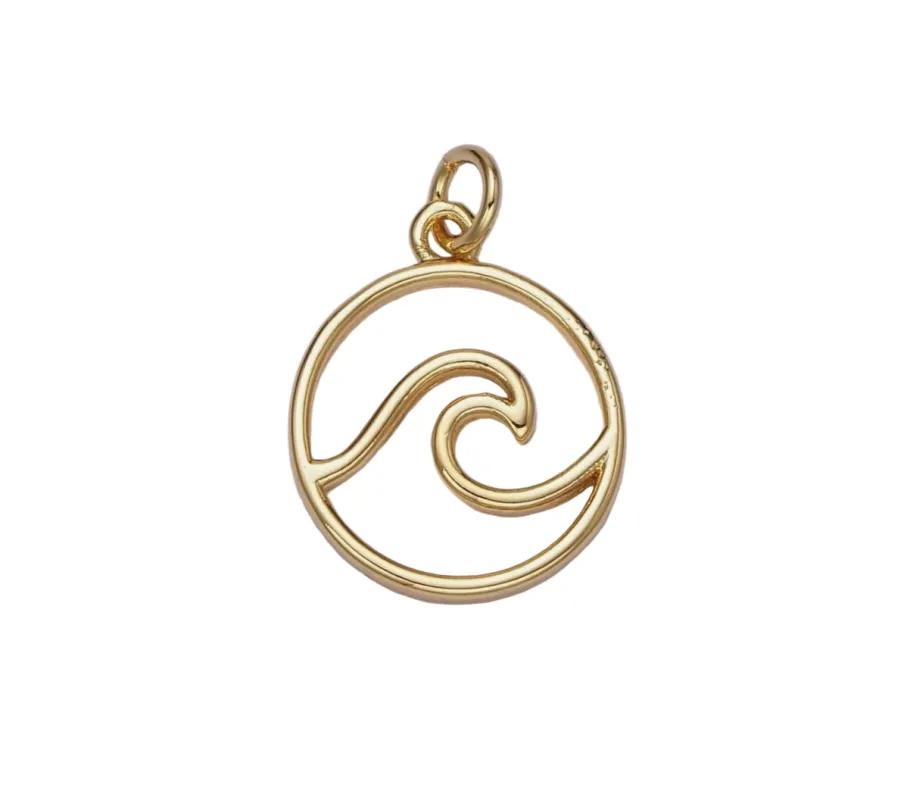 Wave Charm sold by Get Lucky Charmed