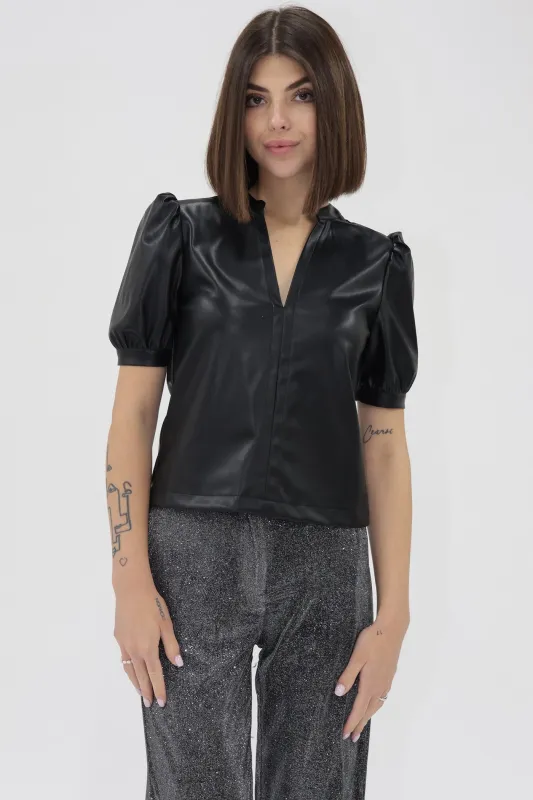 KALIA TOP VEGAN LEATHER sold by Another Love Clothing