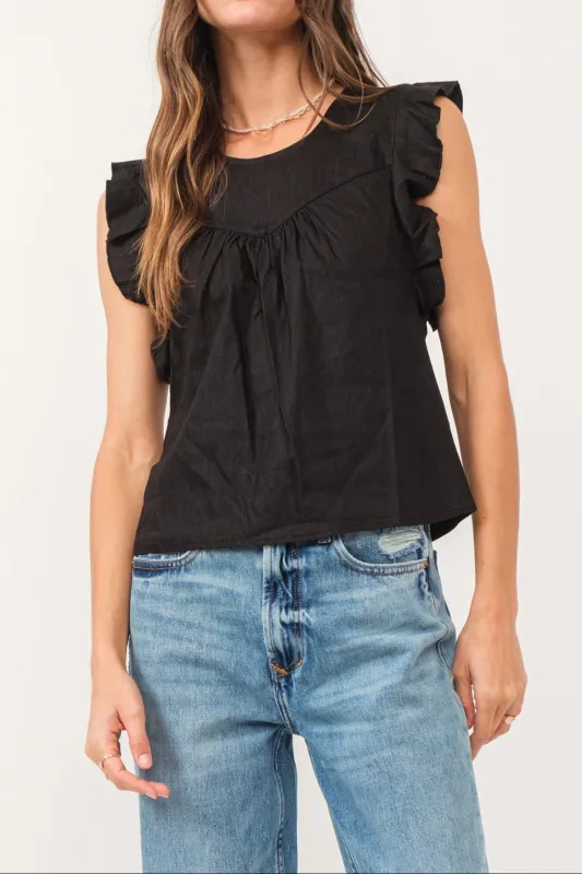 ANELIA LINEN TOP sold by Another Love Clothing