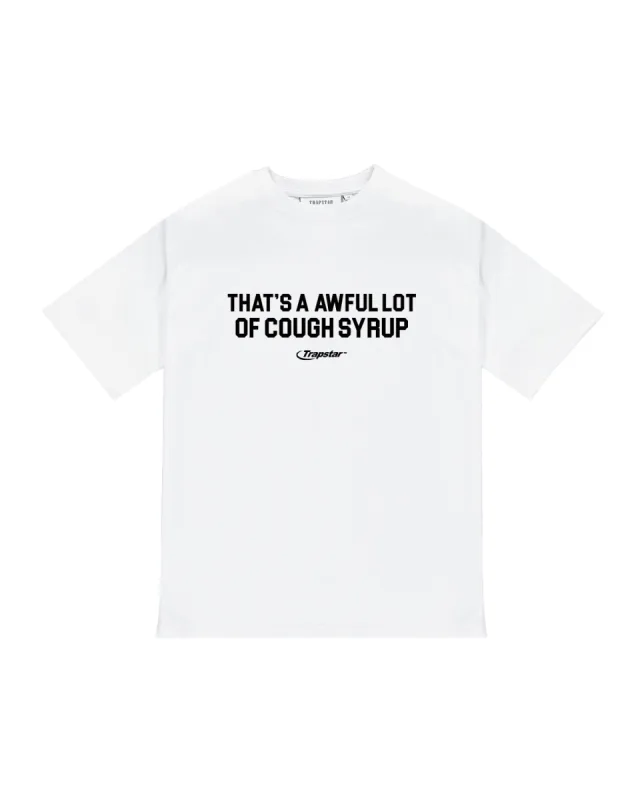 Trapstar x Cough Syrup Print T-Shirt - White sold by Trapstar London
