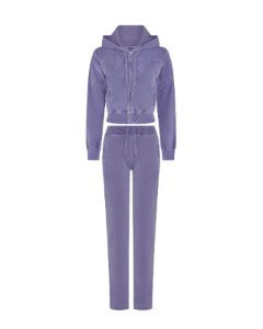 Women's Irongate Cropped Batwing Zip Hoodie - Washed Purple sold by Trapstar London
