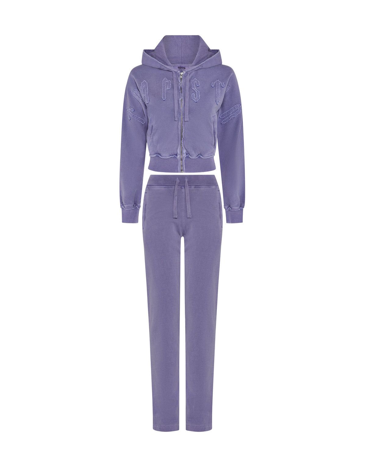 Women's Irongate Cropped Batwing Zip Hoodie - Washed Purple sold by Trapstar London product image thumbnail 4
