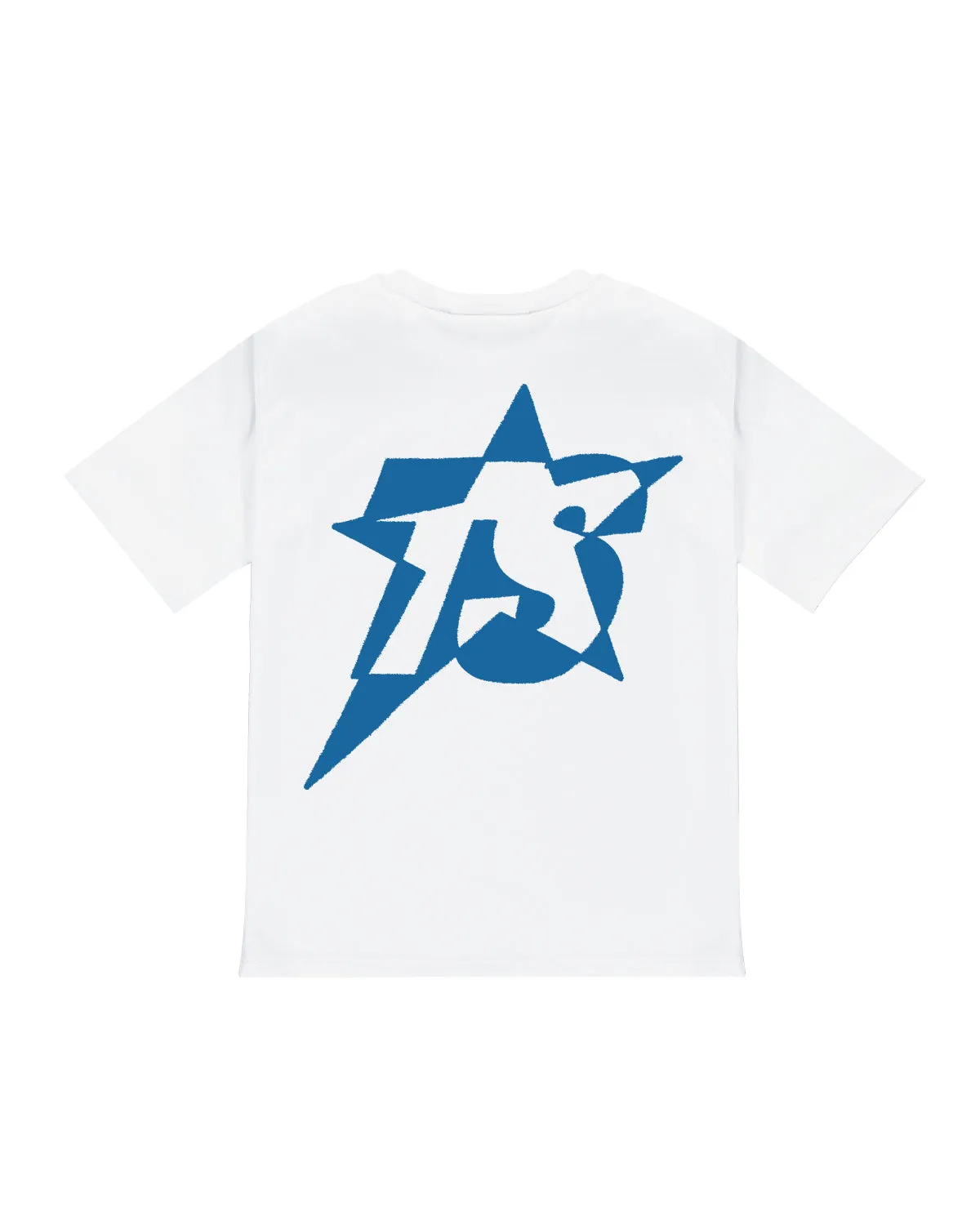 TS Star Print Tee - White/Blue sold by Trapstar London
