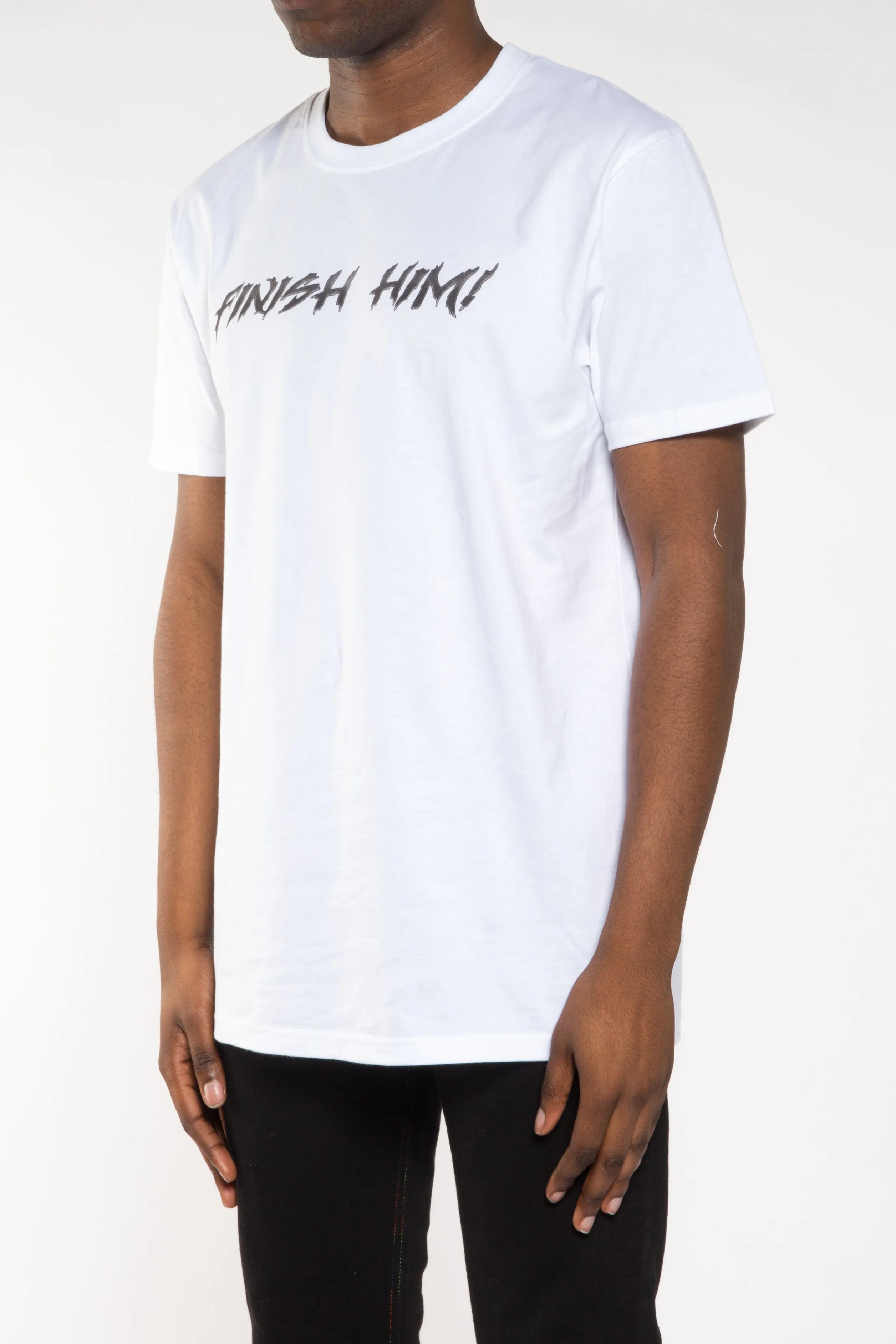 Trapstar x Mortal Kombat Finish Him Tee - White sold by Trapstar London product image thumbnail 3