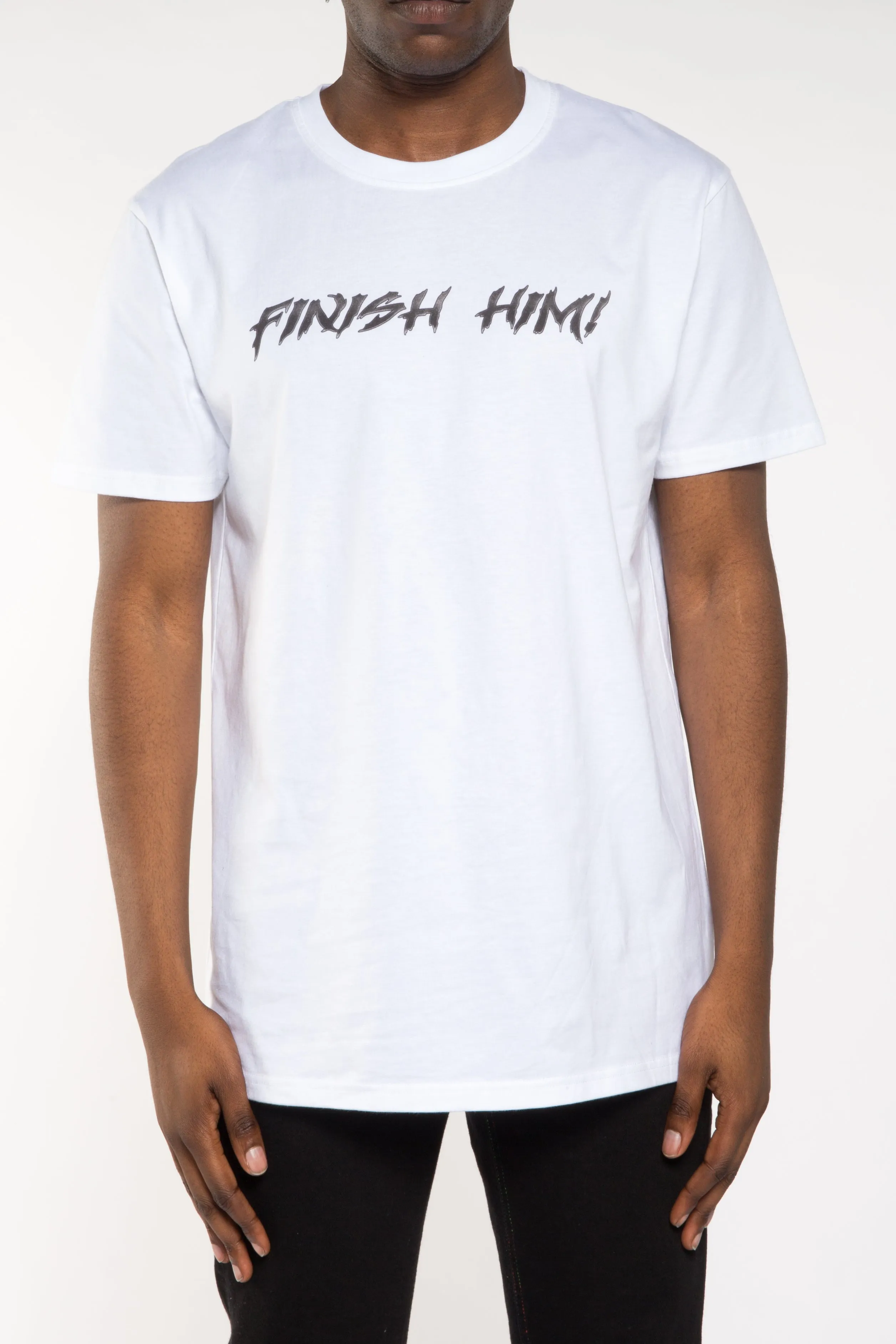 Trapstar x Mortal Kombat Finish Him Tee - White sold by Trapstar London product image thumbnail 2