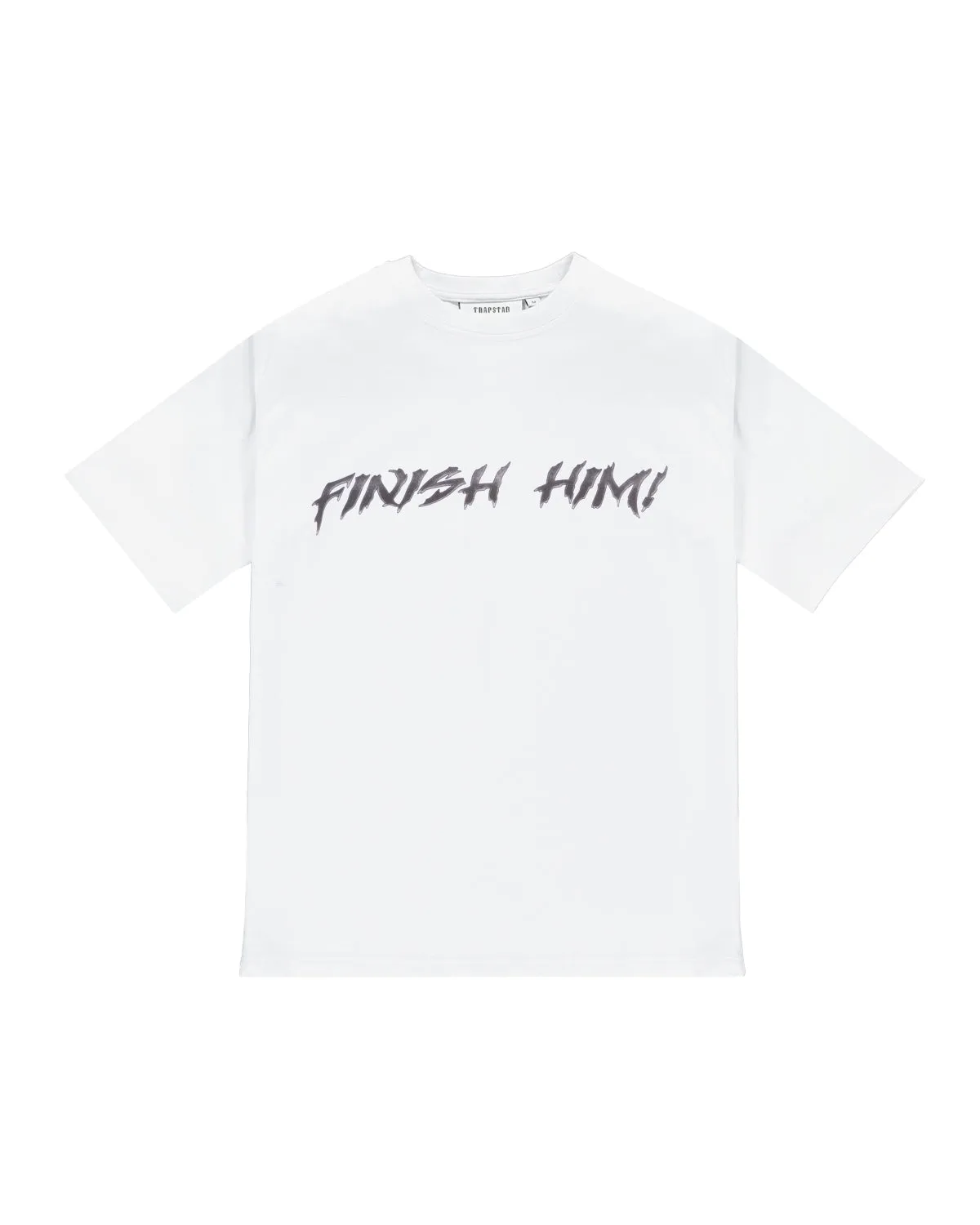 Trapstar x Mortal Kombat Finish Him Tee - White sold by Trapstar London