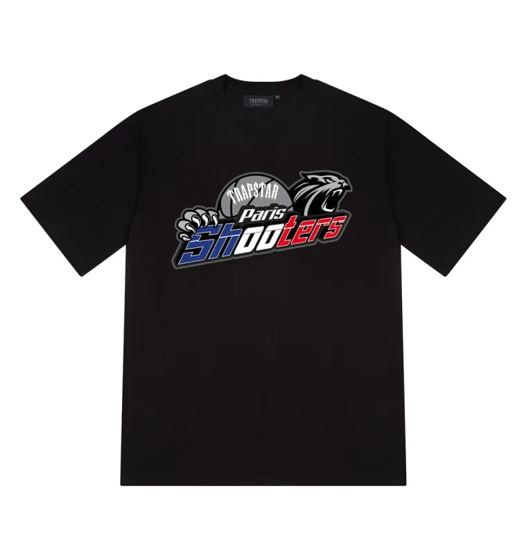 【人気ブランド】TRAPSTAR SHOOTERS LEAGUE2.0 Tee Trapstar Shooters T-Shirt Black メンズ - JP