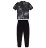 Irongate Bottoms - Black/Grey Tie Dye sold by Trapstar London