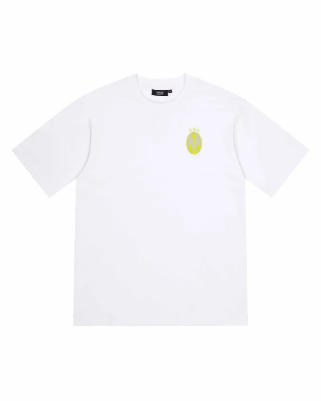 Irongate T Badge Tee - White/Yellow sold by Trapstar London