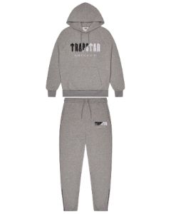 Decoded Chenille Hooded Tracksuit - Grey/Black sold by Trapstar London