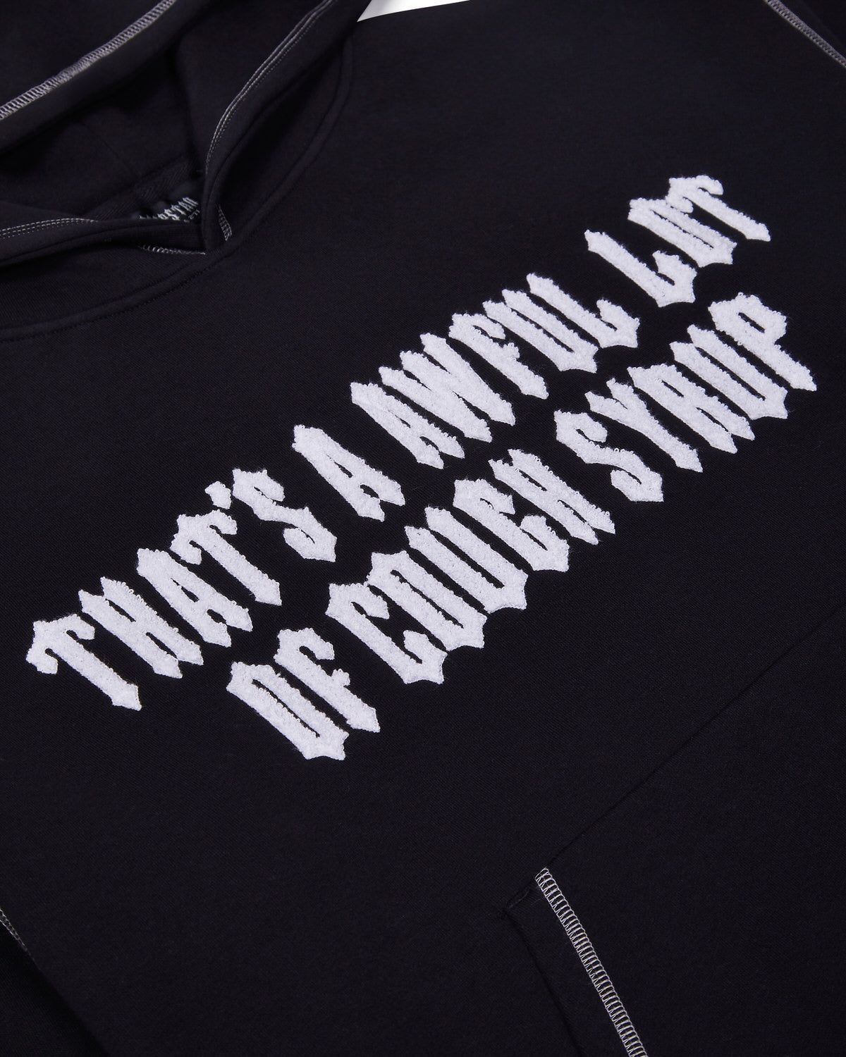 【Trapstar London】X COUGH SYRUP PUFF HOODIE パーカー Trapstar x Cough Syrup Irongate Puff Hoodie Black Men's
