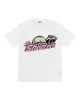 Shooters Chenille T-Shirt - White/Pink sold by Trapstar London