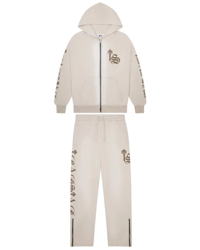 Script Spray Tracksuit - Sand sold by Trapstar London