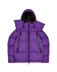 Trapstar x Cough Syrup Irongate Collar Puffer - Purple sold by Trapstar London
