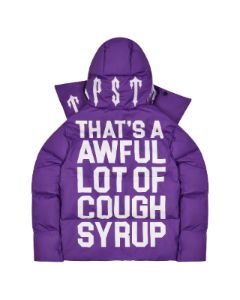 Trapstar x Cough Syrup Irongate Collar Puffer - Purple