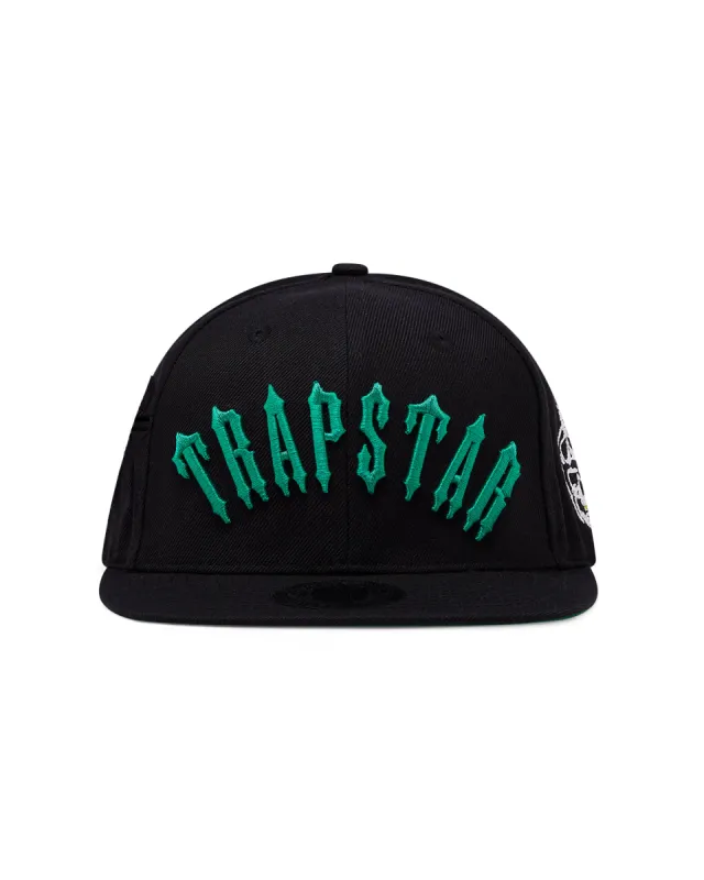 Irongate Arch Snapback - Black/Green sold by Trapstar London