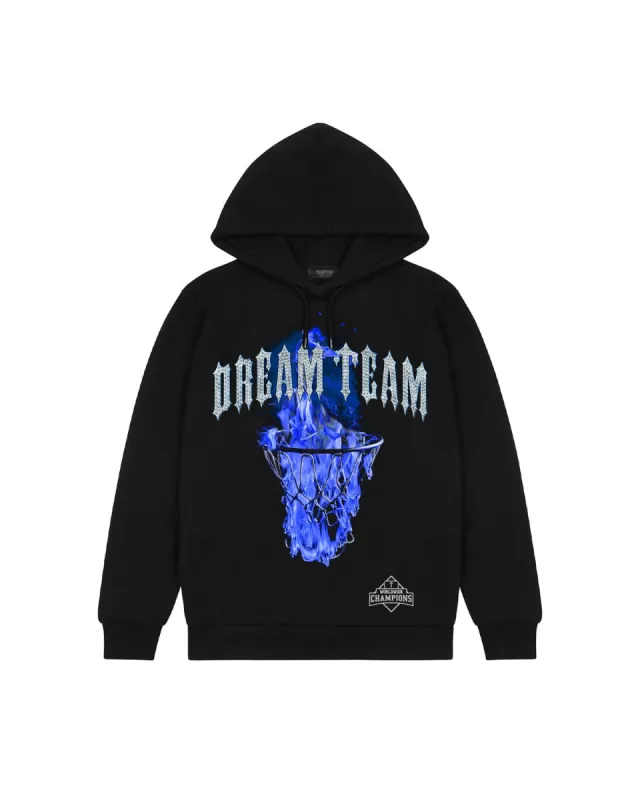 Dream Team Hoodie - Black/Blue sold by Trapstar London