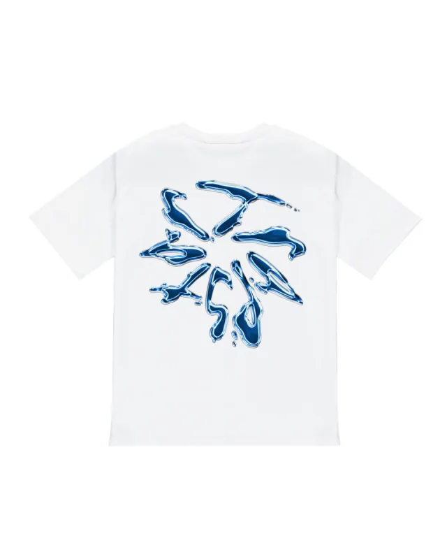 Liquid Chrome 2.0 Tee - White sold by Trapstar London