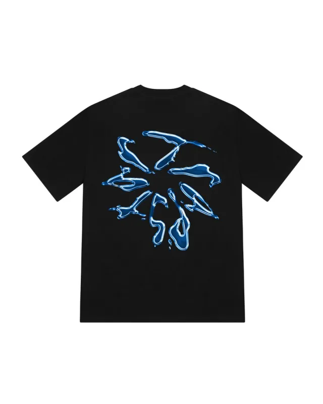 Liquid Chrome 2.0 Tee - Black sold by Trapstar London