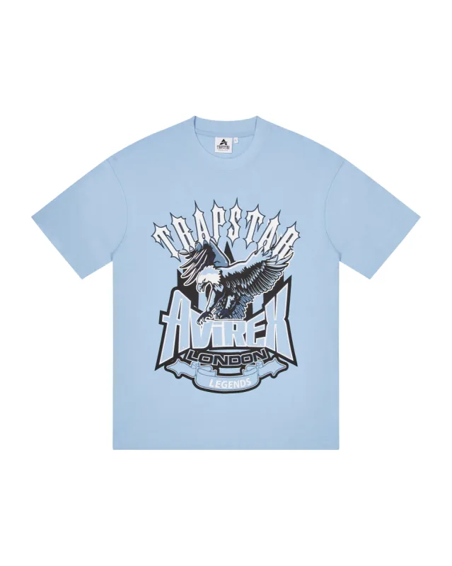 Trapstar x Avirex Flying Eagle T-Shirt - Light Blue sold by Trapstar London