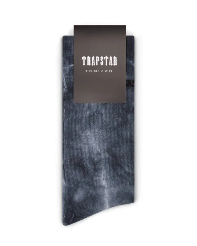 Hyperdrive Socks - Grey Tie Dye sold by Trapstar London