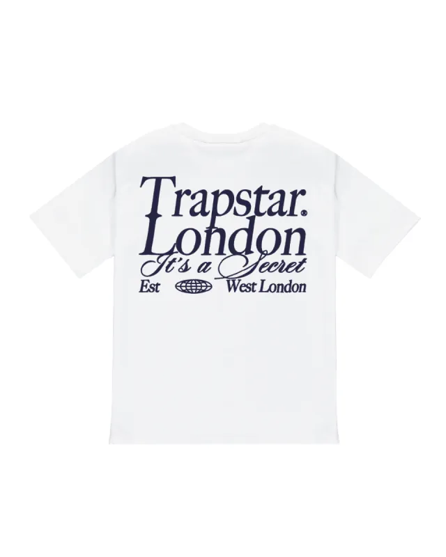 Trapstar London Print Tee - White/Navy sold by Trapstar London