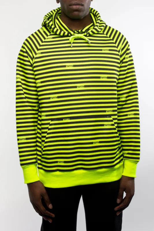 Encryption Hoodie - Neon Yellow/Black sold by Trapstar London