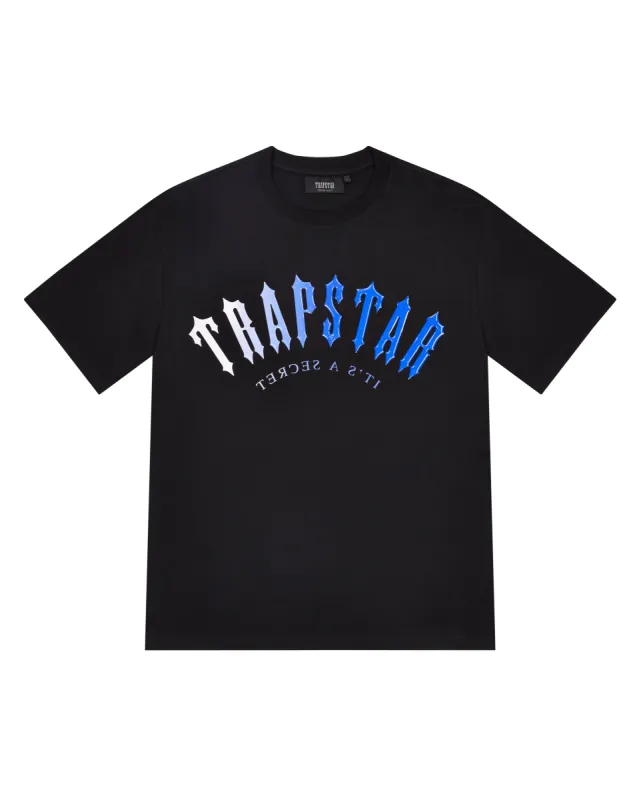 Irongate Arch Gel Tee - Black/Blue sold by Trapstar London