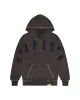 Trapstar x Cough Syrup Irongate Arch Hoodie - Black Enzyme sold by Trapstar London