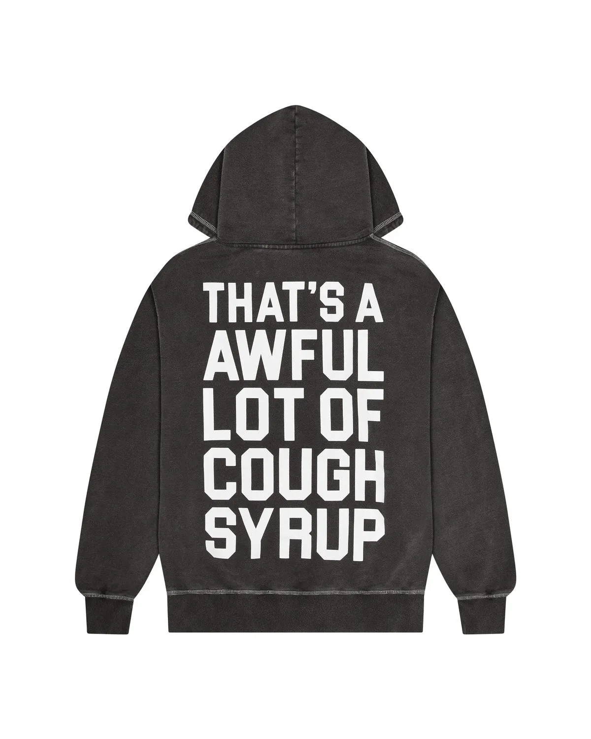 Trapstar x Cough Syrup Irongate Arch Hoodie - Black Enzyme sold by Trapstar London product image thumbnail 2