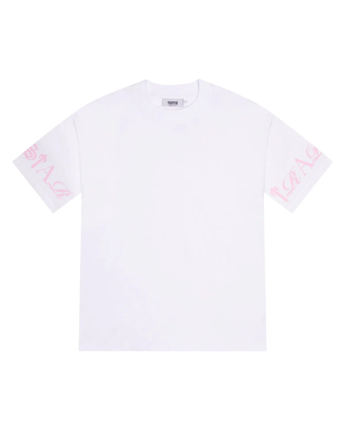 Script Tee - White/Pink sold by Trapstar London