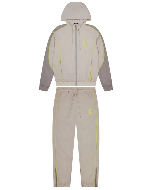Irongate Crest Shell Tracksuit - Beige/Yellow | Parallel