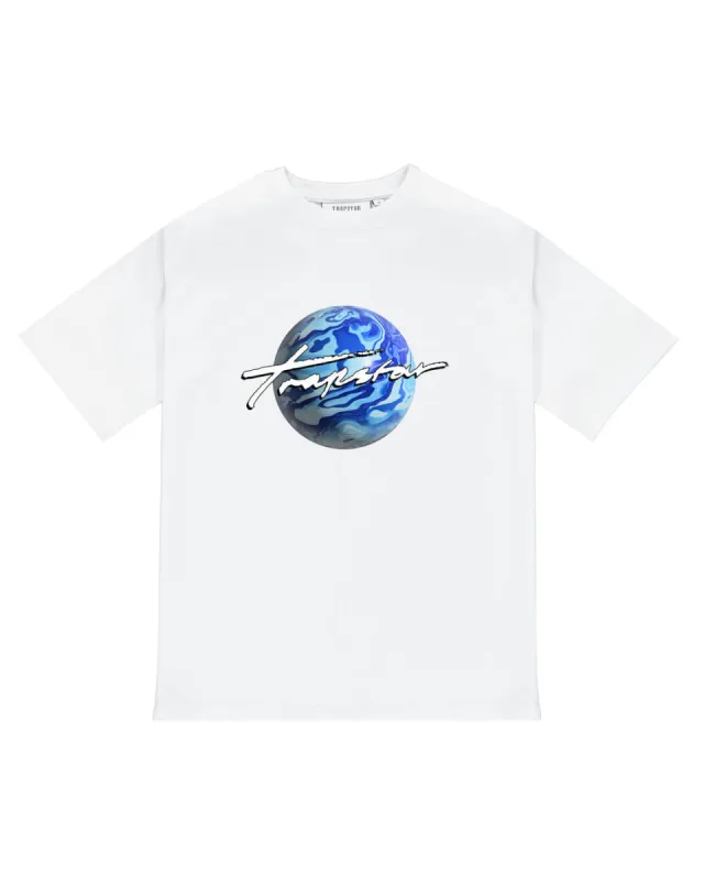 Signature Galaxy 2.1 Tee - White sold by Trapstar London