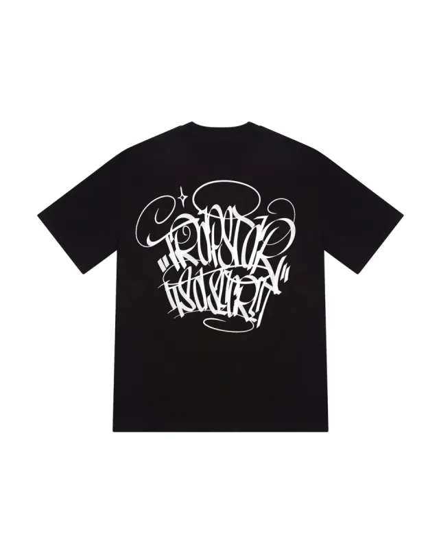 Trapstar London☆SCRIPT 2.0 Tシャツ Trapstar Script 2.0 Tee - Black | Parallel