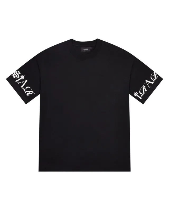 Script Tee - Black/White sold by Trapstar London