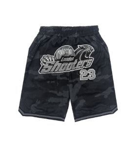 Shooters SS23 Basketball Shorts - Black Camo sold by Trapstar London