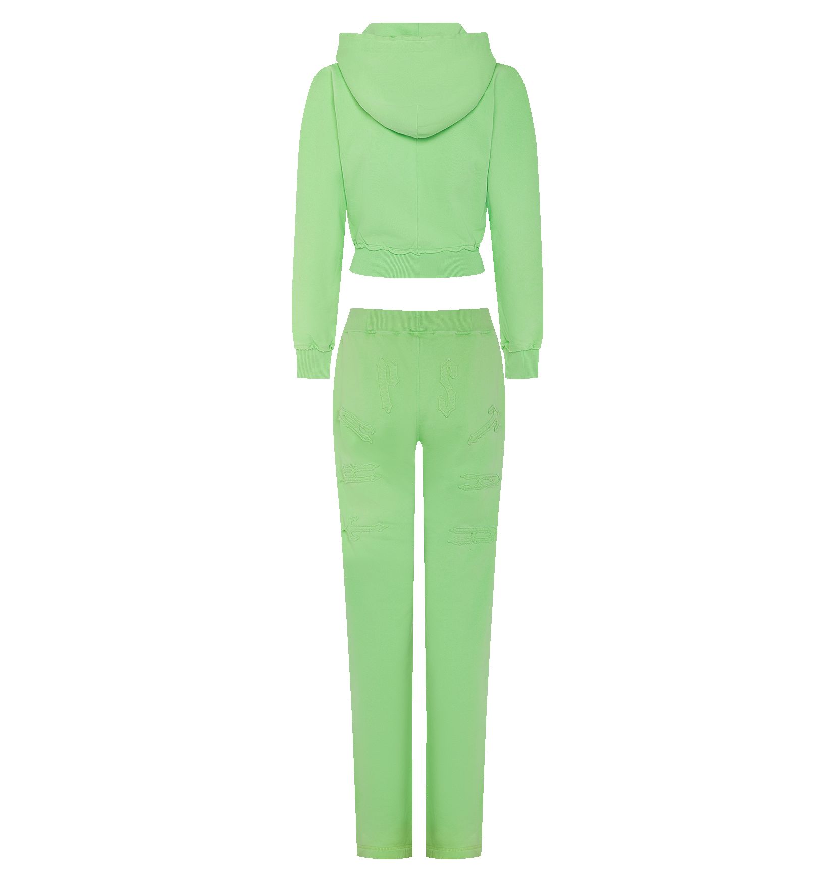 Women's Irongate Split Leg Jogging Bottoms - Green sold by Trapstar London product image thumbnail 3