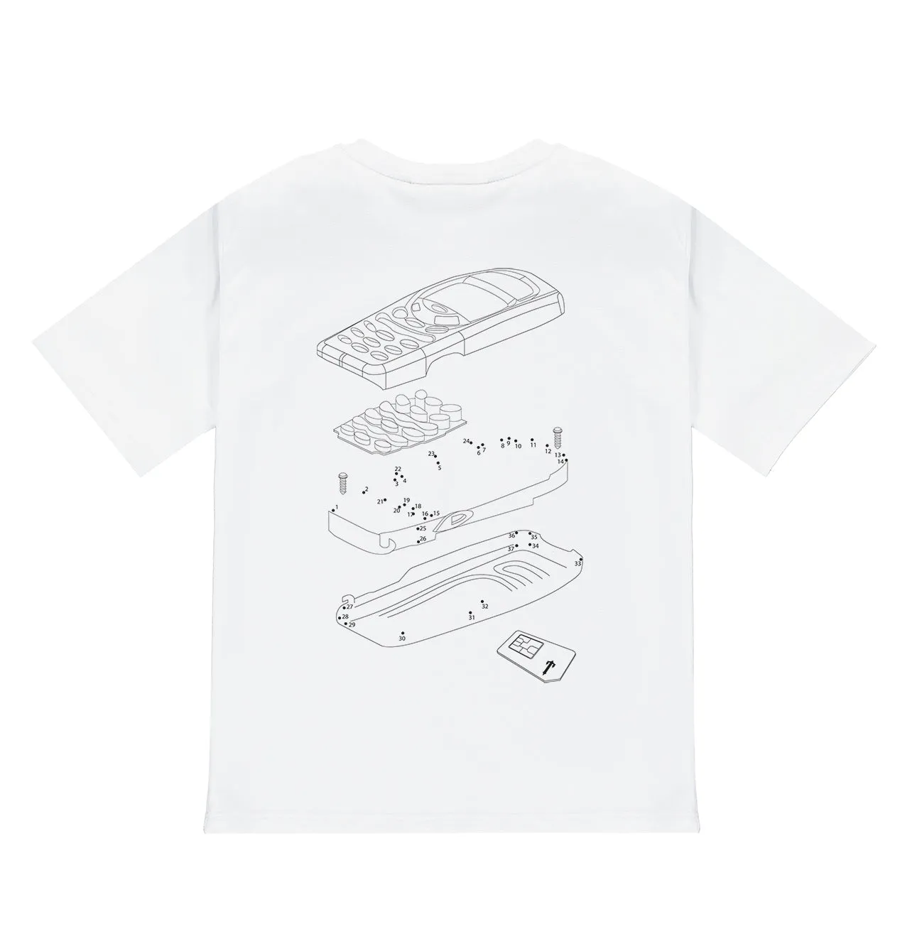 T Phone Tee - White sold by Trapstar London product image thumbnail 2