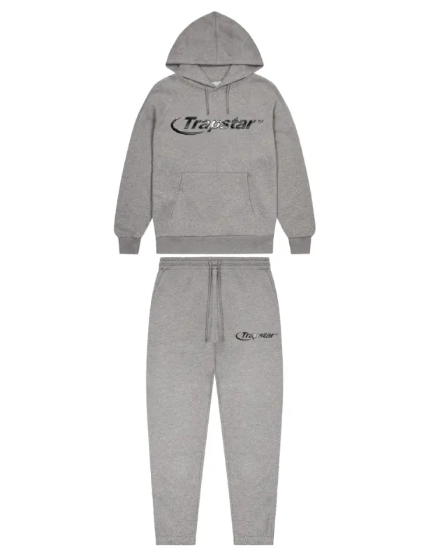 Hyperdrive Monochrome Tracksuit - Grey sold by Trapstar London