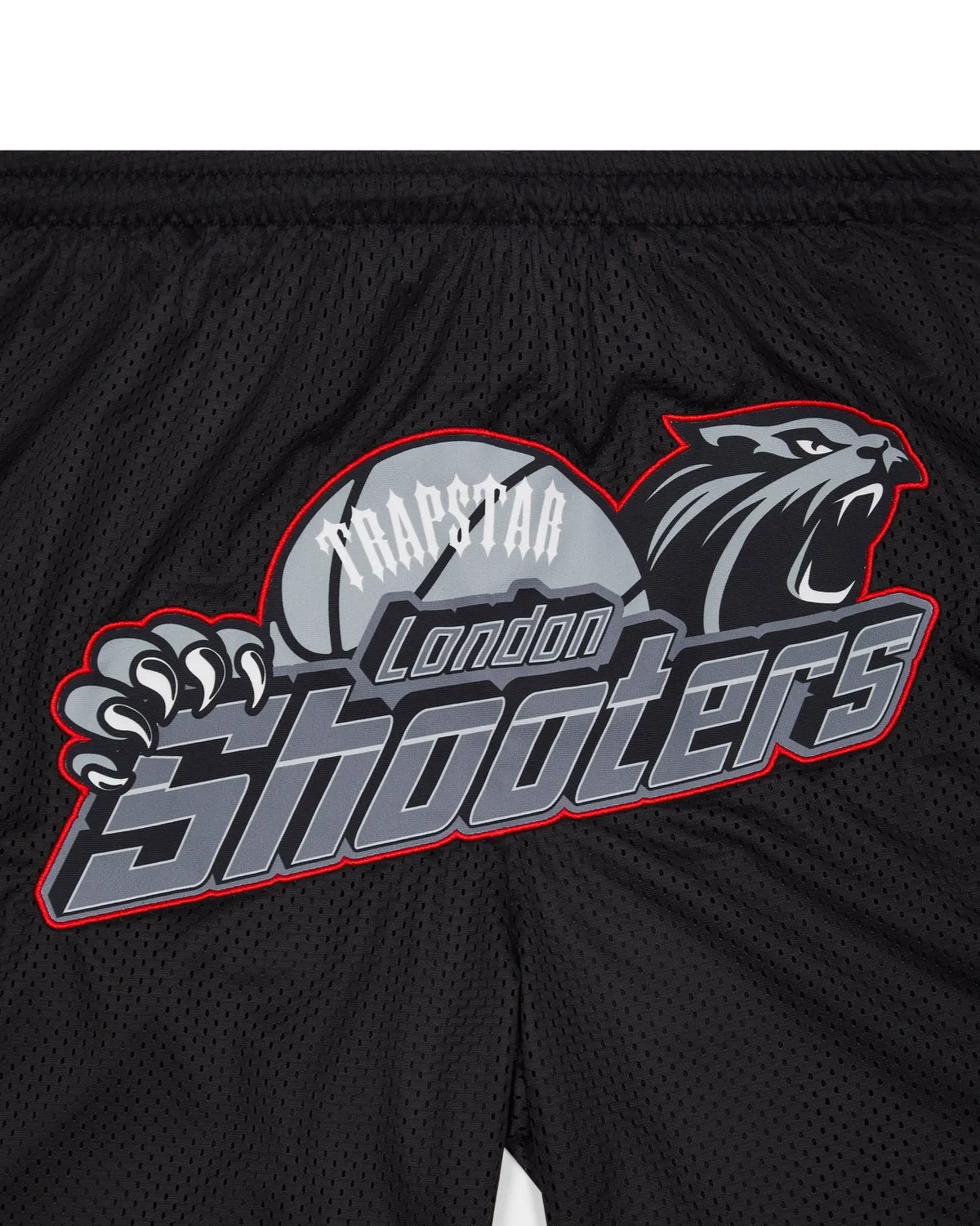 Shooters Basketball Shorts - Black/Red sold by Trapstar London product image thumbnail 3