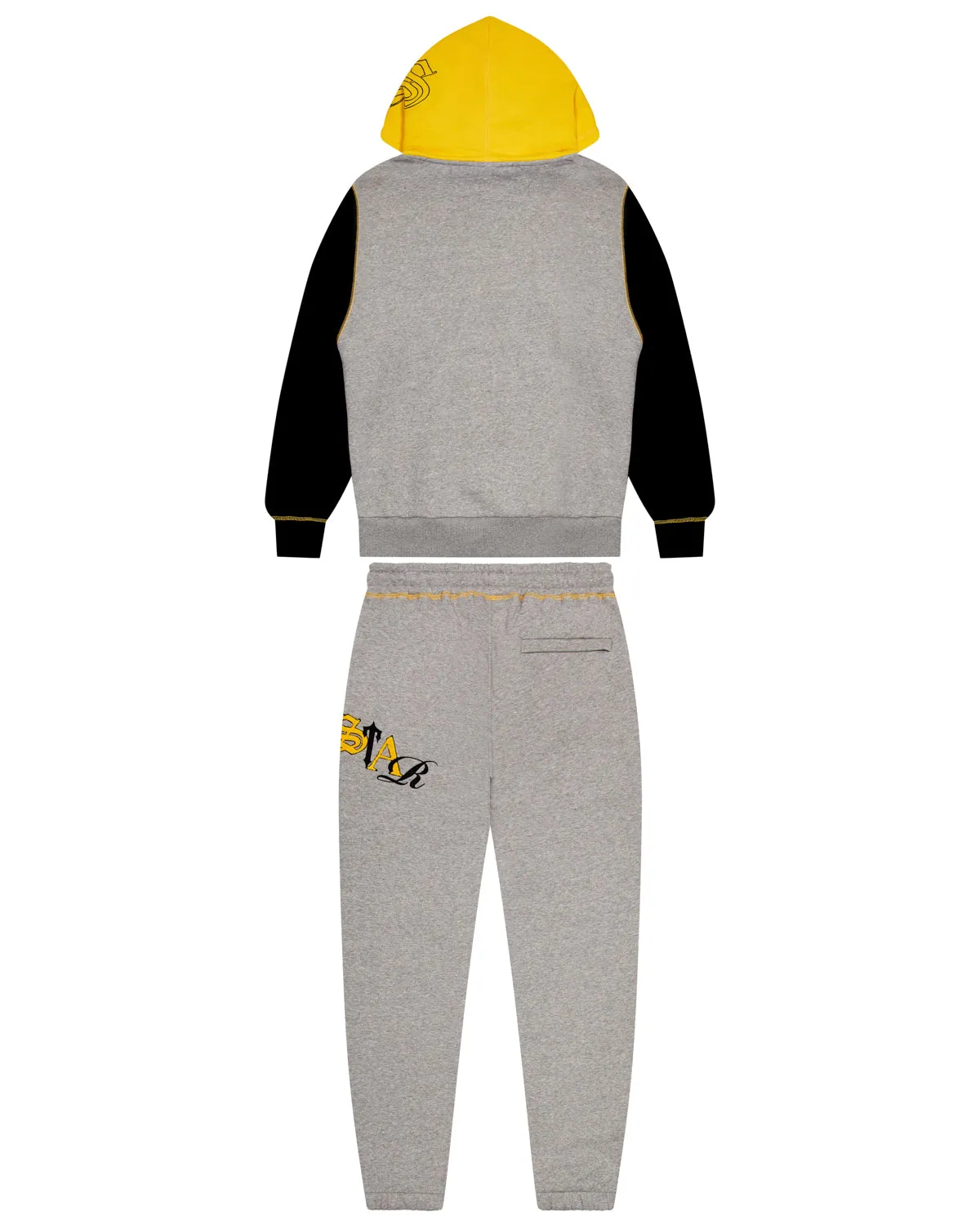 Script Tracksuit - Grey Marl/ Yellow sold by Trapstar London product image thumbnail 5