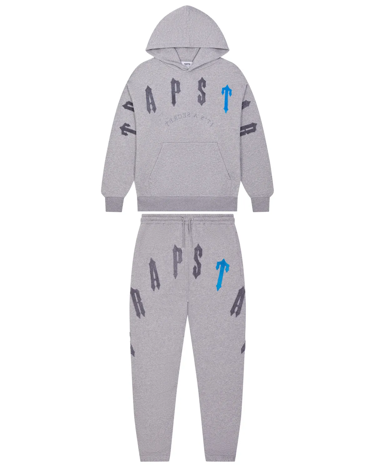 Irongate Arch Chenille 2.0 Tracksuit - Grey/Teal sold by Trapstar London