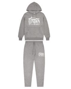 Trapstar London Tracksuit - Grey/White sold by Trapstar London
