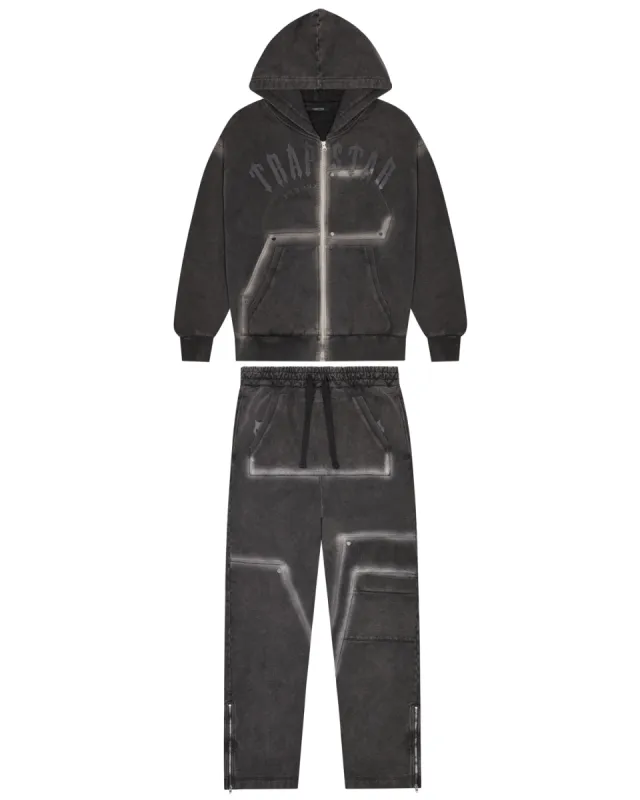 Irongate Rivet 2.0 Tracksuit - Washed Black sold by Trapstar London