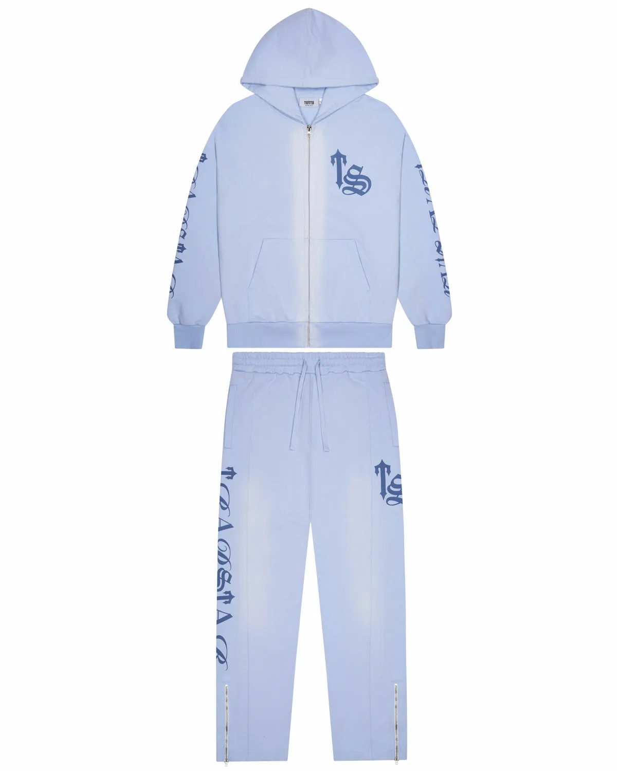 Script Spray Tracksuit - Blue sold by Trapstar London